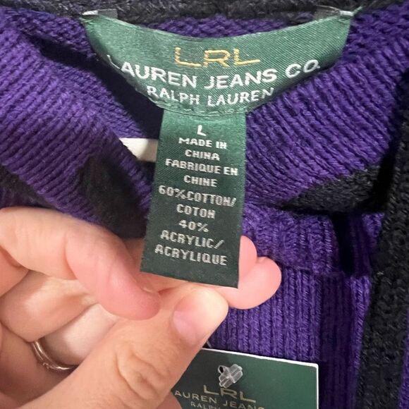 Ralph Lauren Kangaroo Pouch Drawstring Hood Sweater New $110 - Picture 9 of 9